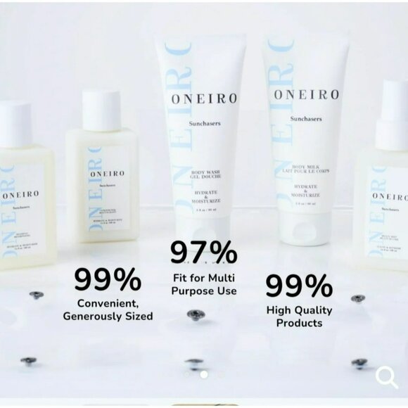 NEW Oneiro Vegan Hypo Allergenic Travel 5 Piece Set - Shampoo, Conditioner, Loti - Picture 4 of 10